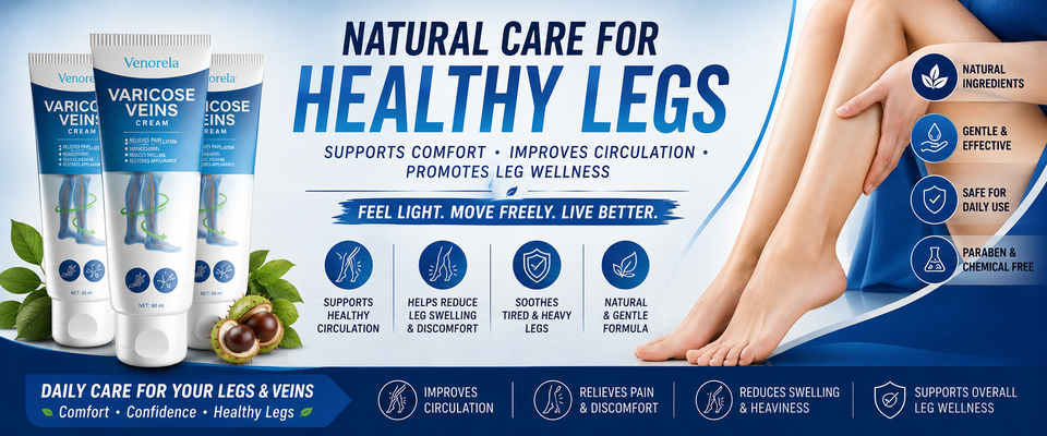 Natural care for healthy legs — Venorela Varicose Veins Cream benefits